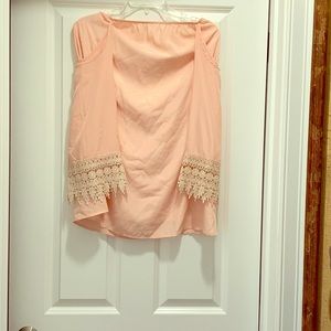 Tobi cold shoulder strapless mini dress